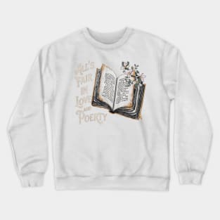 all s fair in love and poetry book and jasmine Crewneck Sweatshirt